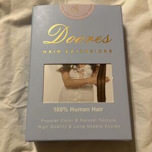 NEW DOORES Tape Hair Extensions Brown Color 20 Inch 100% HUMAN HAIR